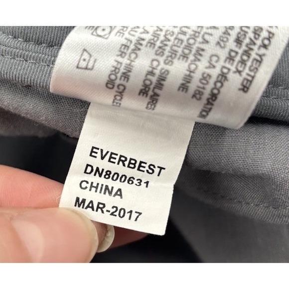 Dunning Men's 38 Everbest Polyester Blend Gray 10" Chino Athletic Shorts - Picture 8 of 9